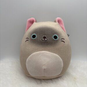 Felton the Siamese Cat Squishmallows 5" Plush Grey Tan Stuffie 2022 (SKU: 618TO)